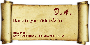 Danzinger Adrián névjegykártya
