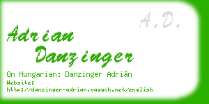 adrian danzinger business card